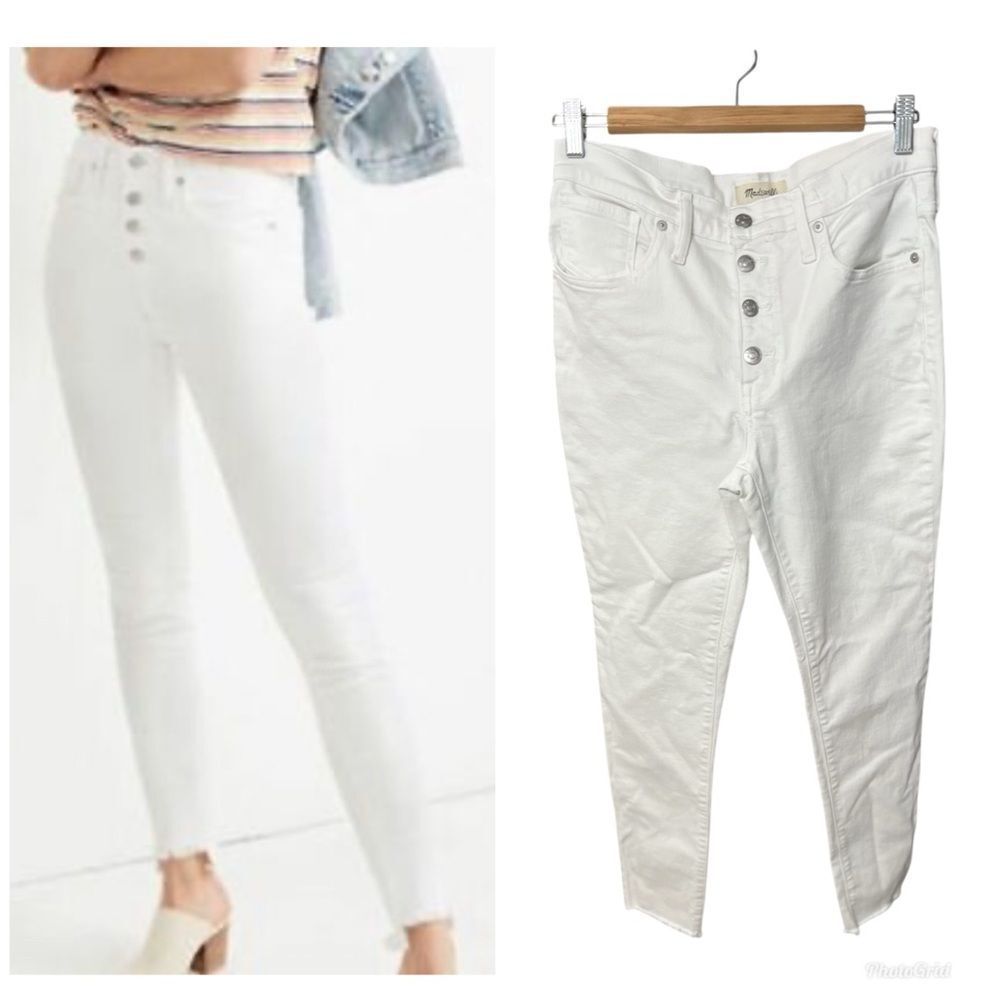 Madewell 9" High-Rise Skinny Jeans 29
Pure White ankle